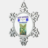 SAINT MICHAEL PATRON SAINT OF PARAMEDICS TIN SNEEUWVLOK ORNAMENT (Rechts)