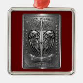 Saint Michael Patron Saint-Paratroopers Metalen Ornament (Voorkant)