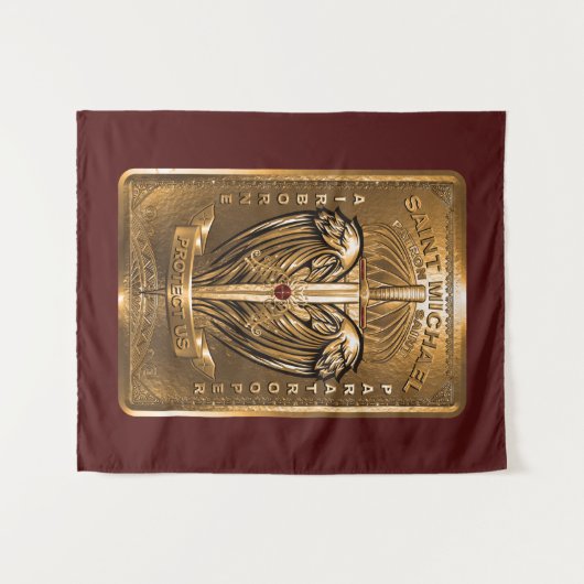Saint Michael Patron Saint-Paratroopers Wandkleed (Voorkant (horizontaal))