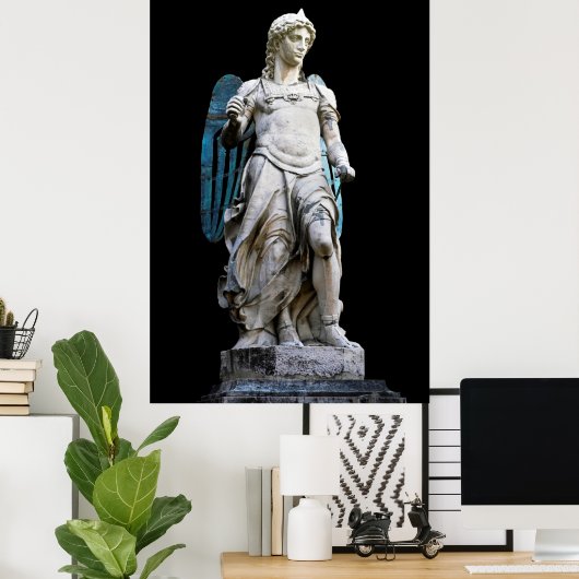 Saint Michael Poster (Thuiskantoor)