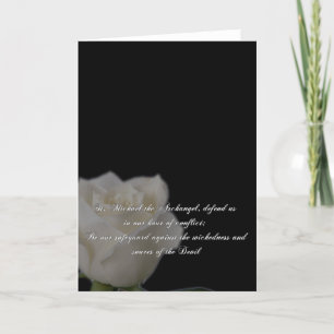 Saint Michael Prayer Feestdagen Kaart