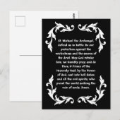 Saint Michael Prayer katholieke adult Coloring Briefkaart (Voorkant / Achterkant)