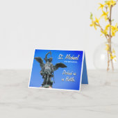 Saint Michael Prayer Wenskaart Kaart (Gele Bloem)