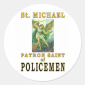 SAINT MICHAEL RONDE STICKER (Voorkant)