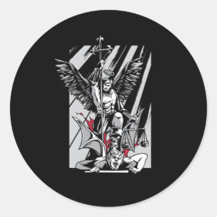 Saint Michael Ronde Sticker