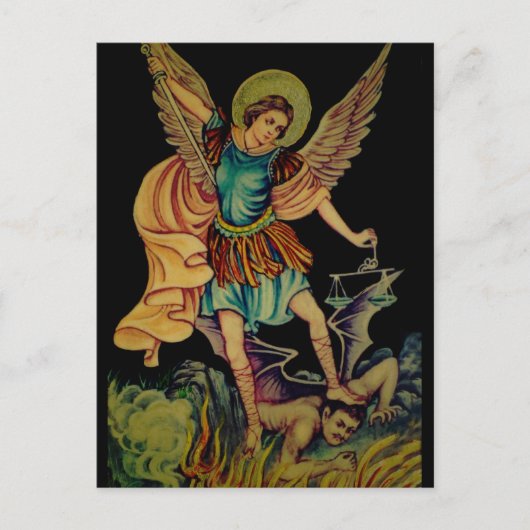 Saint Michael The Archangel Briefkaart (Voorkant)