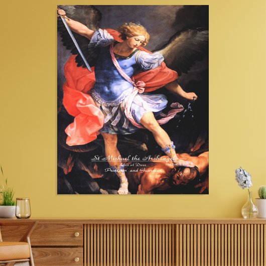 Saint Michael the Archangel Canvas Afdruk (Insitu (Woonkamer))