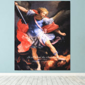 Saint Michael the Archangel Canvas Afdruk (Insitu (Houten vloer))