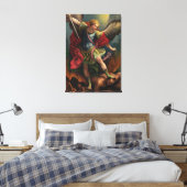 Saint Michael the Archangel Canvas Afdruk (Insitu (Slaapkamer))
