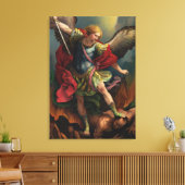 Saint Michael the Archangel Canvas Afdruk (Insitu (Woonkamer))