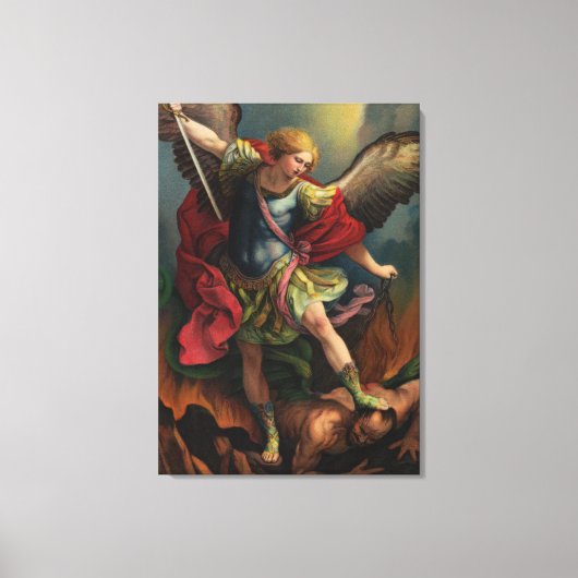 Saint Michael the Archangel Canvas Afdruk (Voorkant)