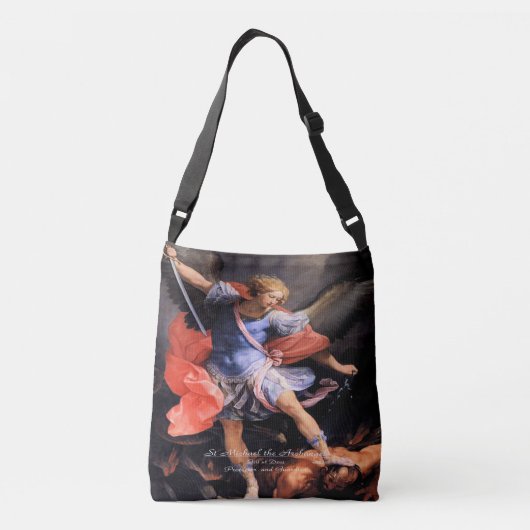 Saint Michael the Archangel Crossbody Tas (Achterkant)