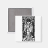 Saint Michael The Archangel Defeating Satan Christ Magneet (Voorkant / Achterkant)