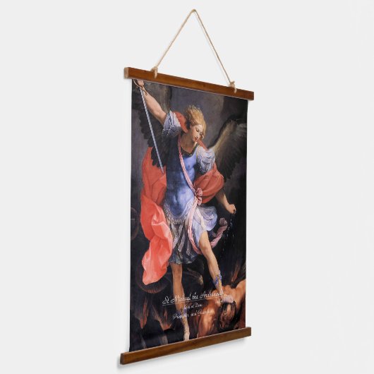 Saint Michael the Archangel Hangend Wandkleed (Gebogen)