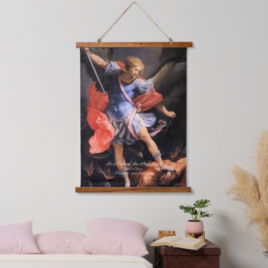 Saint Michael the Archangel Hangend Wandkleed (Slaapkamer)