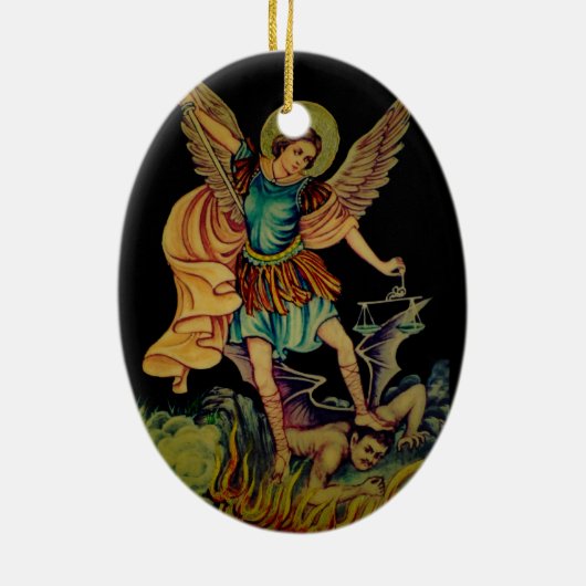 Saint Michael The Archangel Hanging Ornament (Achterkant)