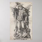 Saint Michael the Archangel, Hans Holbein Poster (Voorkant)
