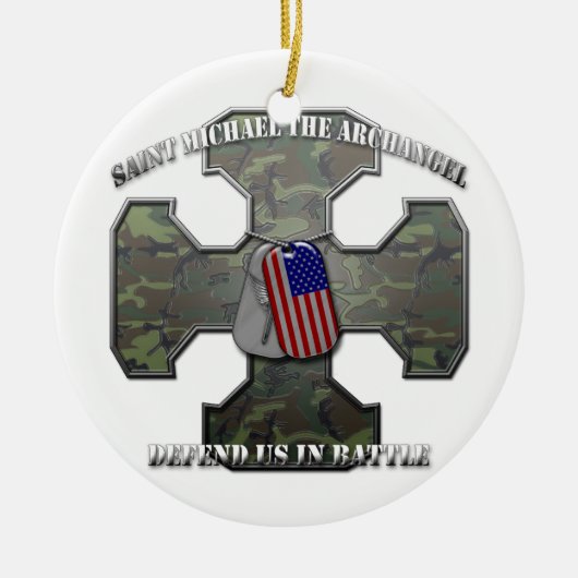 Saint Michael the Archangel Keramisch Ornament (Voorkant)