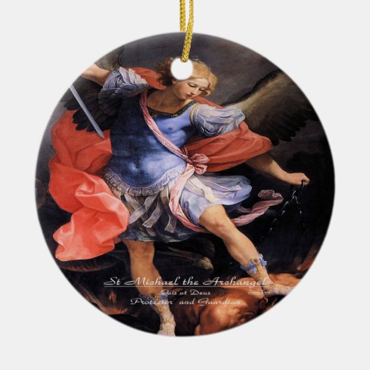 Saint Michael the Archangel Keramisch Ornament (Voorkant)