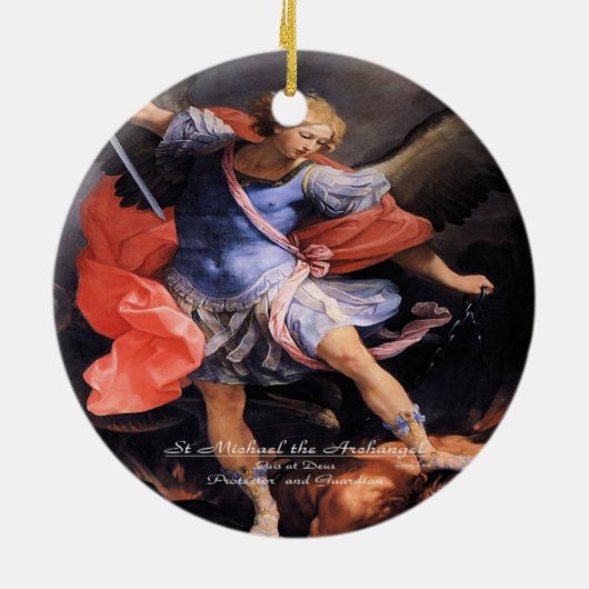 Saint Michael the Archangel Keramisch Ornament (Achterkant)