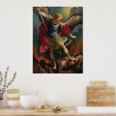 Saint Michael the Archangel Large Poster (Keuken)