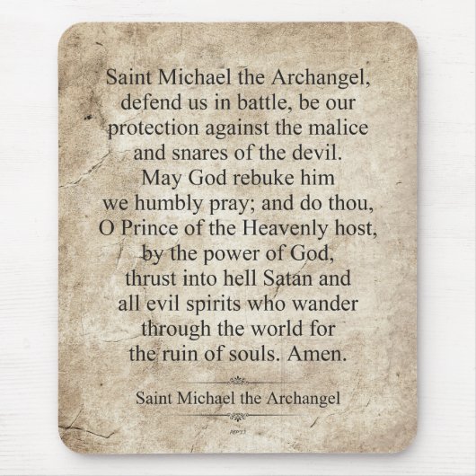 Saint Michael the Archangel Muismat (Voorkant)