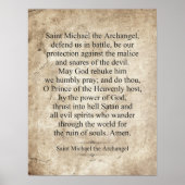 Saint Michael the Archangel Poster (Voorkant)