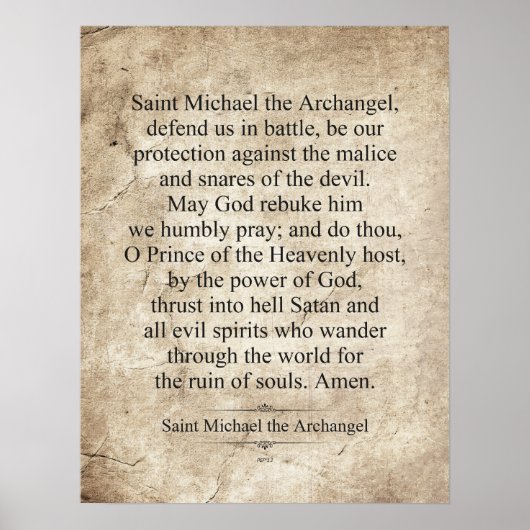 Saint Michael the Archangel Poster (Voorkant)