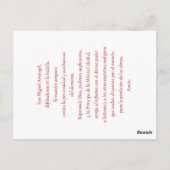 Saint Michael the Archangel Prayer Kaart (Achterkant)