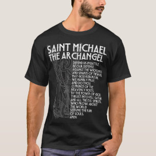 Saint Michael the Archangel Prayer katholieke trad T-shirt