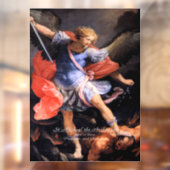 Saint Michael the Archangel Raamsticker (Vel 2)
