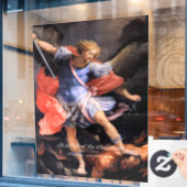 Saint Michael the Archangel Raamsticker (Cafe Raam)