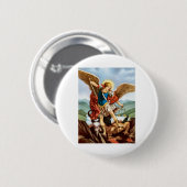 Saint Michael the Archangel Ronde Button 5,7 Cm (Voorkant /achterkant)