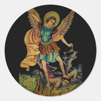 Saint Michael The Archangel Ronde Sticker