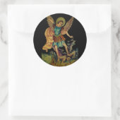 Saint Michael The Archangel Ronde Sticker (Tas)