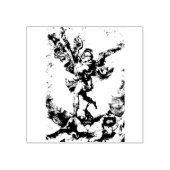 Saint Michael the Archangel Rubber Stamp Rubberstempel (Afrduk)