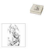 Saint Michael the Archangel Rubber Stamp Rubberstempel (Gestempeld)