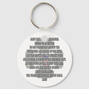 Saint Michael the Archangel Sleutelhanger