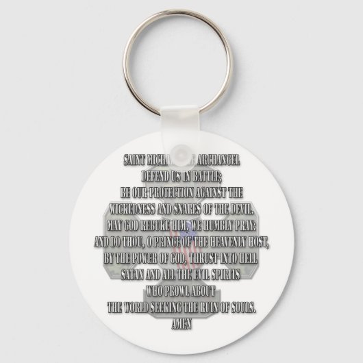 Saint Michael the Archangel Sleutelhanger (Voorkant)