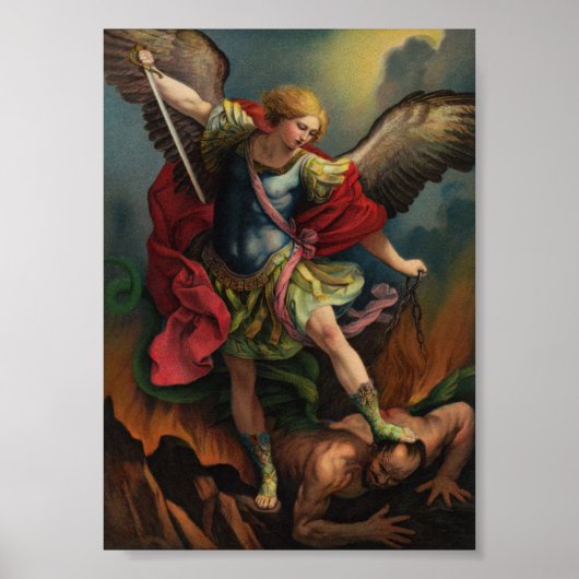 Saint Michael the Archangel Small Poster (Voorkant)