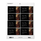 SAINT MICHAEL VANGUISHING SATAN ETIKET (Full Sheet)