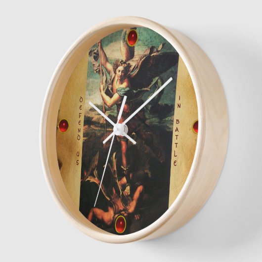 SAINT MICHAEL VANGUISHING SATAN Parchment (Hoek)