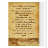 SAINT MICHAEL VANGUISHING SATAN Prayer (Binnen (Links))
