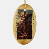 SAINT MICHAEL VANGUISHING SATAN Prayer Keramisch Ornament (Rechts)
