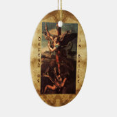SAINT MICHAEL VANGUISHING SATAN Prayer Keramisch Ornament (Rechts)