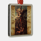 SAINT MICHAEL VANGUISHING SATAN Prayer Metalen Ornament (Rechts)