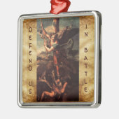SAINT MICHAEL VANGUISHING SATAN Prayer Metalen Ornament (Links)