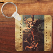 SAINT MICHAEL VANGUISHING SATAN SLEUTELHANGER (Voorkant)