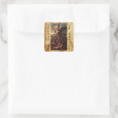 SAINT MICHAEL VANGUISHING SATAN VIERKANTE STICKER (Tas)