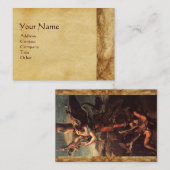 SAINT MICHAEL VANGUISHING SATAN VISITEKAARTJE (Voorkant / Achterkant)